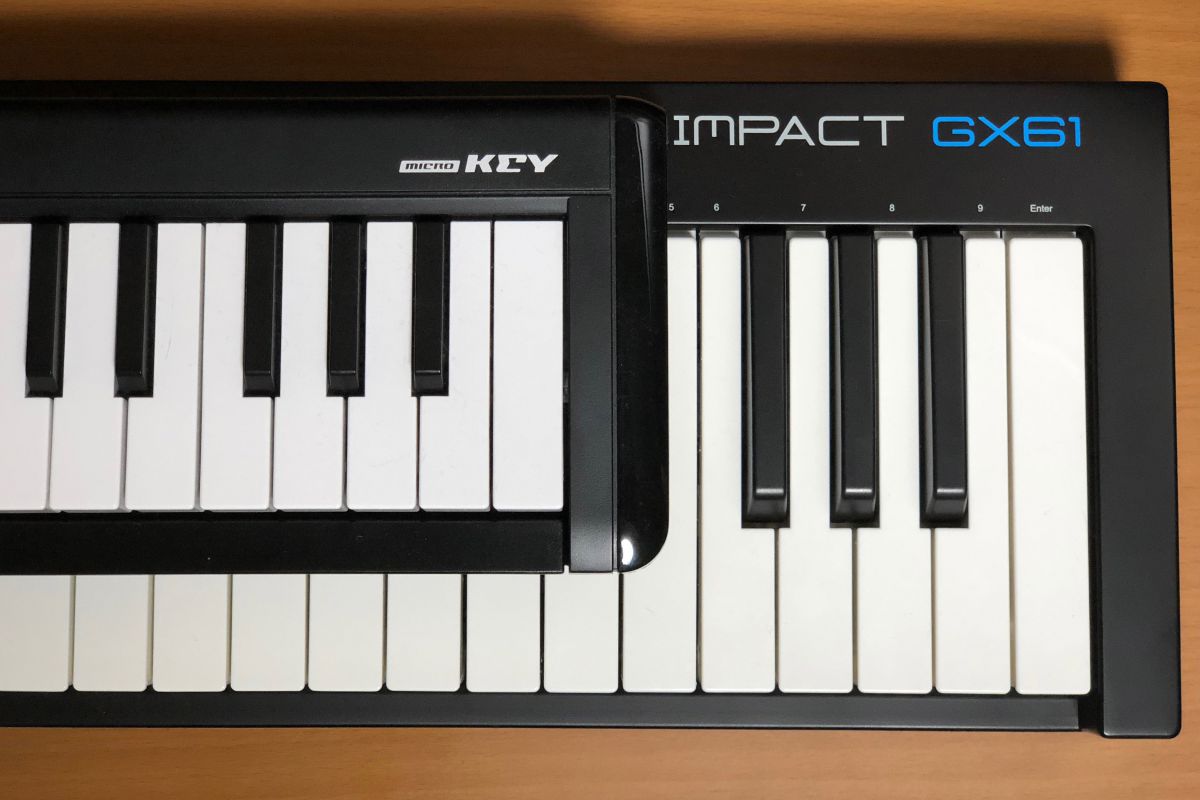 Impact GX61　鍵盤比較