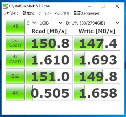 WD30EZRZ ベンチ